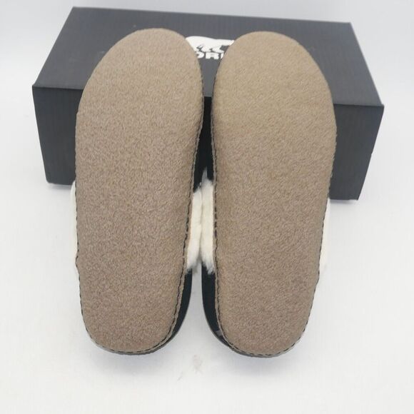 NEW SOREL Nakiska Slide II Women's 11 Suede Lined Slippers Black Indoor/Outdoor - Picture 9 of 10